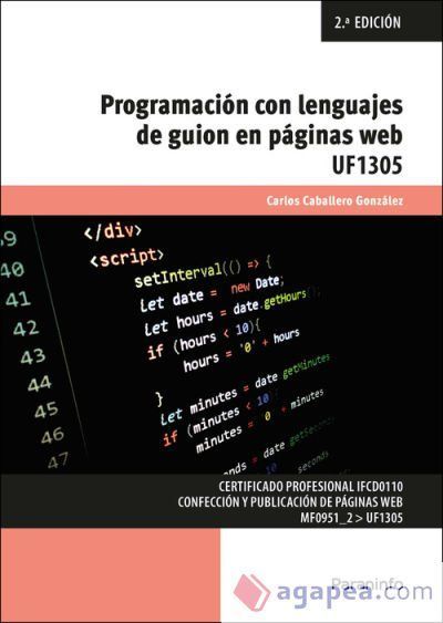 Programación con lenguajes de guion en páginas web Programación con lenguajes de guion en páginas web