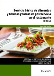 Portada de Servicio básico de alimentos y bebidas y tareas de postservicio en el restaurante. Certificados de profesionalidad. Operaciones básicas de restaurante y bar