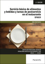 Portada de Servicio básico de alimentos y bebidas y tareas de postservicio en el restaurante