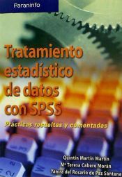 Portada de TRATAMIENTO ESTADÍSTICO DE DATOS CON SPSS. PRÁCTICAS RESUELTAS Y COMENTADAS