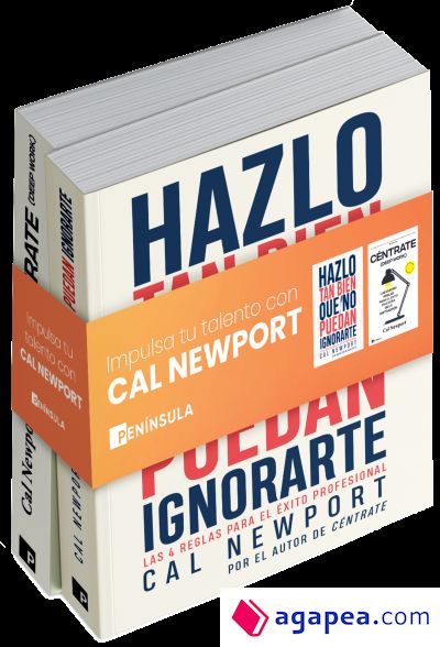 ESTUCHE CAL NEWPORT. CENTRATE (DEEP WORK) + HAZLO TAN BIEN QUE NO PUEDAN IGNORARTE