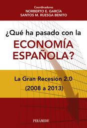 Portada de ¿Qué ha pasado con la economía española?: La Gran Recesión 2.0 (2008-2013)