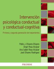 Portada de Intervención psicológica conductual y conductual-cognitiva