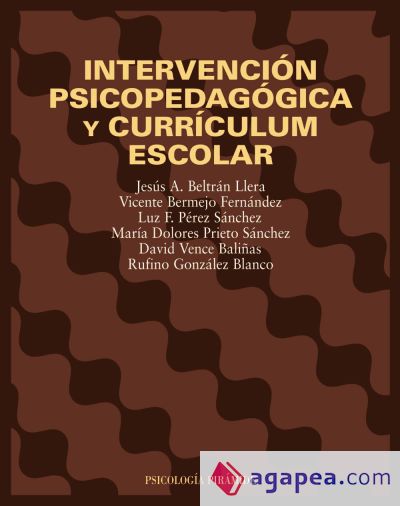 Intervención psicopedagógica y currículum escolar