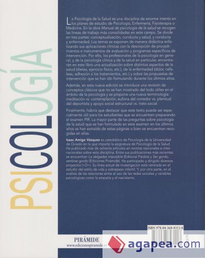 Manual de psicología de la salud