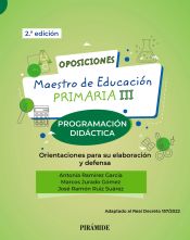 Portada de Oposiciones. Maestro de Educación Primaria III