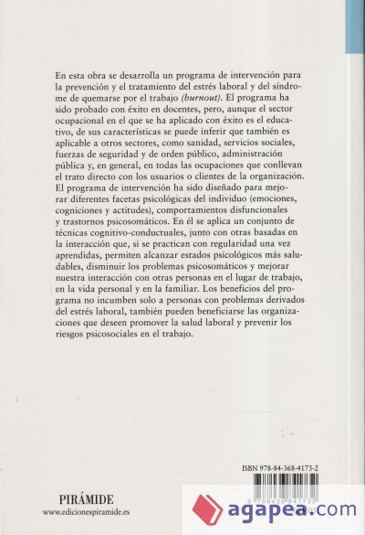 Prevención y tratamiento del síndrome de quemarse por el trabajo (burnout)