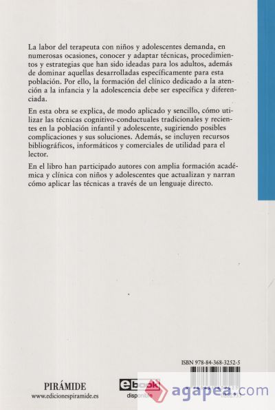 Procedimientos terapéuticos en niños y adolescentes Procedimientos terapéuticos en niños y adolescentes