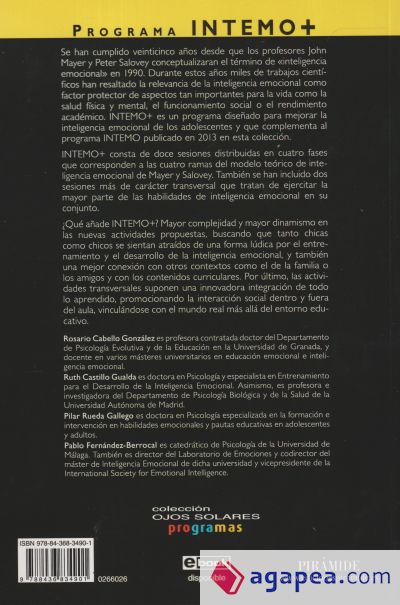 Programa INTEMO+. Mejorar la inteligencia emocional de los adolescentes