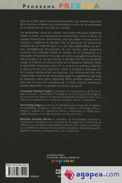 Programa PREDEMA. Programa de educación emocional para adolescentes