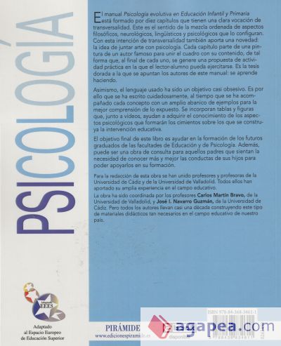 Psicolog&iacute;a evolutiva en Educaci&oacute;n Infantil y Primaria