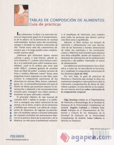 Tablas de composición de alimentos