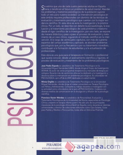 Tratamiento paso a paso de los problemas psicológicos en adultos