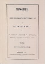 Portada de Monografía de las aguas acidulo-alcalino-ferruginosas de Puertolllano