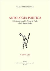 Portada de Antología Poética. Claudio Rodríguez