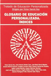 Portada de Glosario de educación personalizada. Índices