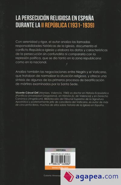 La persecución religiosa en España durante la Segunda República: (1931-1939)