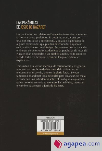 Las par&aacute;bolas de Jes&uacute;s de Nazaret