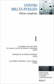 Portada de Obras completas de Antonio Millán-Puelles. Vol. I