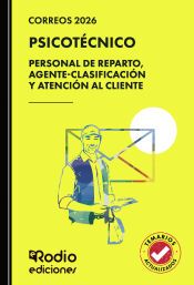 Portada de Correos 2026. PSICOT&Eacute;CNICO. Personal de Reparto, Agente Clasificaci&oacute;n y Atenci&oacute;n al Cliente