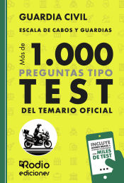 Portada de Guardia Civil. Escala de Cabos y Guardias. Más de mil preguntas tipo Test del Temario Oficial