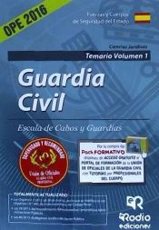 Portada de Guardia Civil. Escala de cabos y guardias. Temario, volumen 1