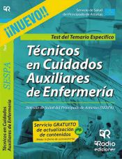 Portada de Técnico en Cuidadados Auxiliares de Enfermería del SESPA. Test del Temario Específico