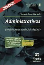 Portada de Administrativos del SAS. Temario específico. Volumen 2 (Ebook)