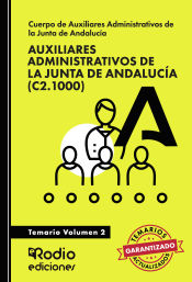 Portada de Auxiliar Administrativos de la Junta de Andalucía 2023. Temario Volumen 2 (C1.1000)