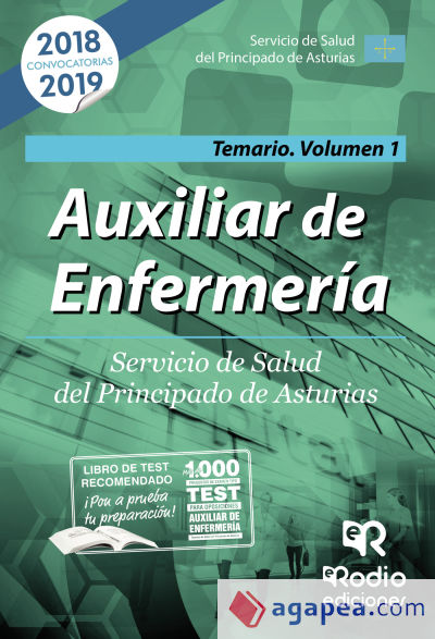 Auxiliar de Enfermería. Servicio de Salud del Principado de Asturias. Temario volumen 1