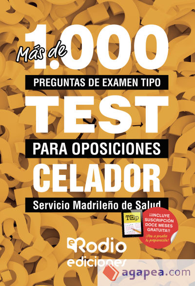 Celador del SERMAS. Más de 1.000 preguntas de examen tipo test