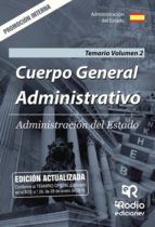 Portada de Cuerpo General Administrativo. Administración del Estado. Temario Volumen 2. Promoción Interna. (Ebook)