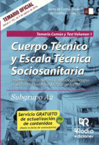 Portada de Cuerpo Técnico y Escala Técnica Sociosanitaria. Subgrupo A2. Temario Común y Test. Volumen 1. Junta de Comunidades de Castilla-La Mancha (Ebook)