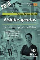 Portada de Fisioterapeutas. Servicio Aragon&eacute;s de Salud. Temario Materia Com&uacute;n (Ebook)
