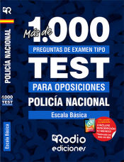 Portada de Policía Nacional. Escala Básica. Más de 1.000 preguntas de examen