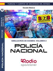 Portada de Simulacros de examen. Policía Nacional. Escala Básica. Vol. 2