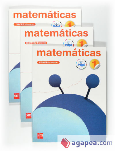 Matemáticas. 1 Primaria. Conecta con Pupi. Trimestres