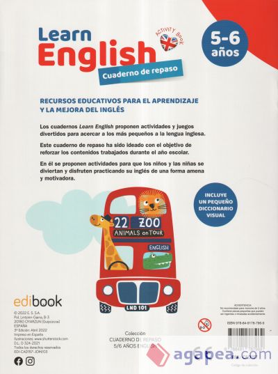 CUADERNO DE REPASO 5/6 AÑOS ENGLISH