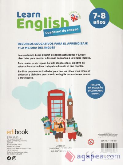 CUADERNO DE REPASO 7/8 AÑOS ENGLISH