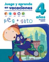 Portada de CUADERNOS DE VACACIONES 4 AÑOS PEG + GATO