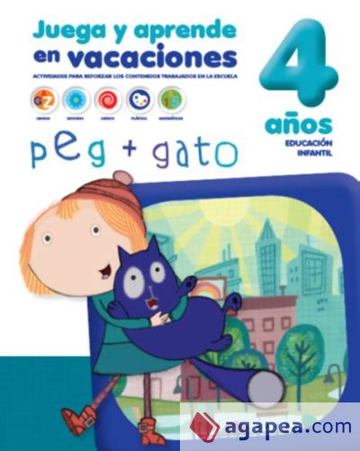 CUADERNOS DE VACACIONES 4 AÑOS PEG + GATO