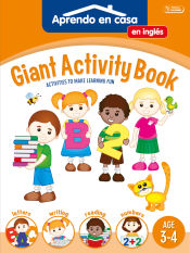 Portada de SÚPER ACTIVIDADE EN INGLÉS 3-4: Giant Activity Book. Age 3-4. Aprendo En Casa