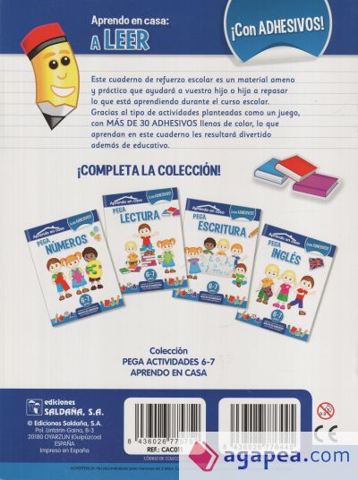 Pega Lectura, 6-7 años