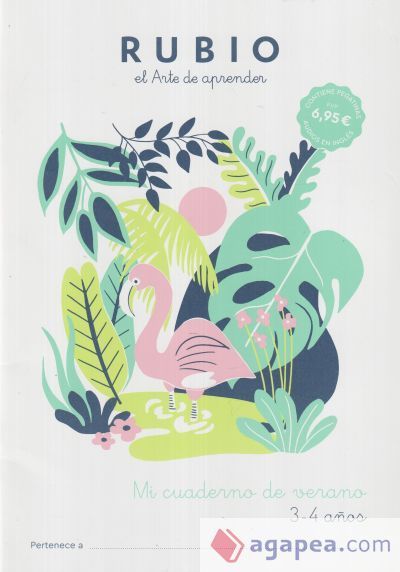 Mi cuaderno de verano RUBIO. 3-4 a&ntilde;os