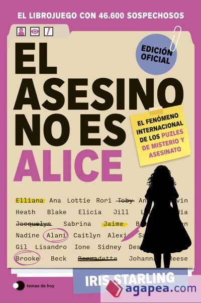 La asesina no es Alice: El librojuego con m&aacute;s de 46.600 sospechosos