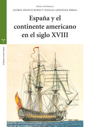 Portada de España y el continente americano en el siglo XVIII