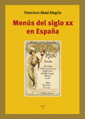 Portada de Menús del siglo XX en España