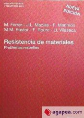 Portada de Resistencia de materiales. Problemas resueltos