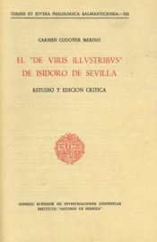 Portada de El de Viris Illustribus de Isidoro de Sevilla. Estudio y edición crítica