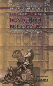 Portada de El ingenioso Hidalgo Don Quijote de La Mancha. Reproducción de la edición de la Real Academia Española (1862)